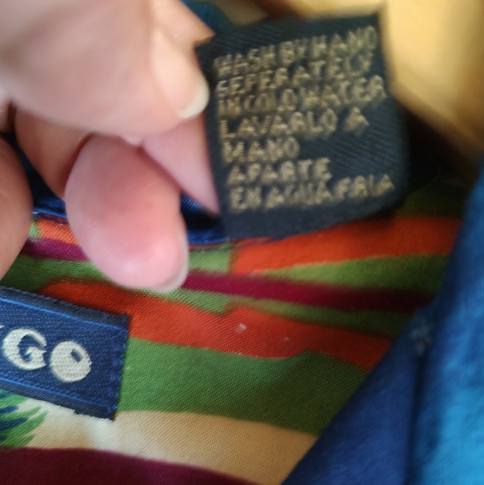 Wingo Vintage Men's Blue Hawaiian Shirt Made in Thailand - Picture 11 of 11